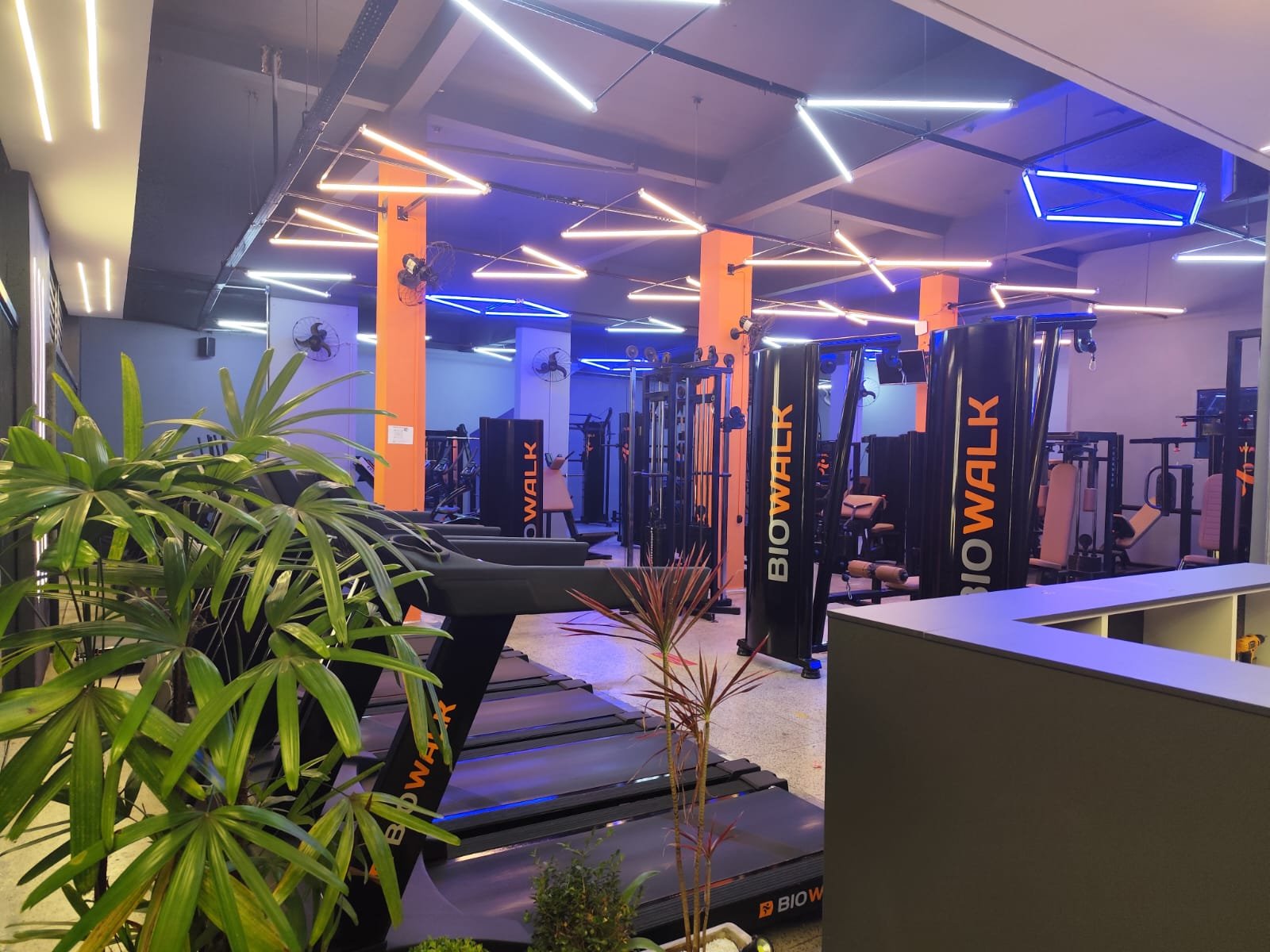 Área de cardio e musculação da Qualy Fitness